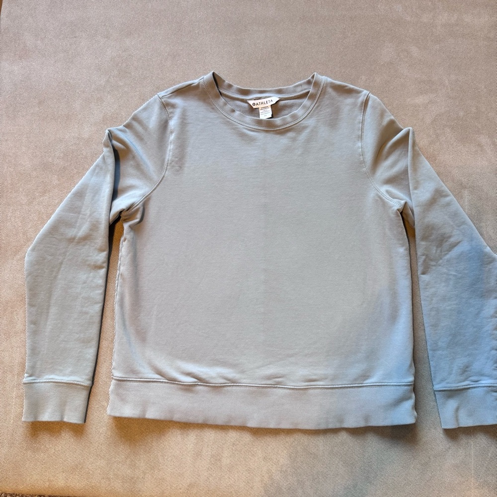 Athleta light gray crewneck sweatshirt